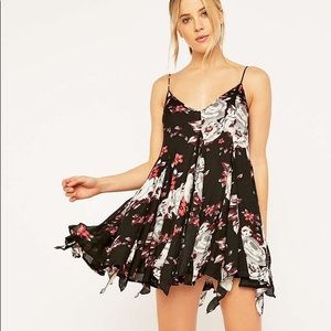 Free People Alyson Sheet Floral Print Slip Dress